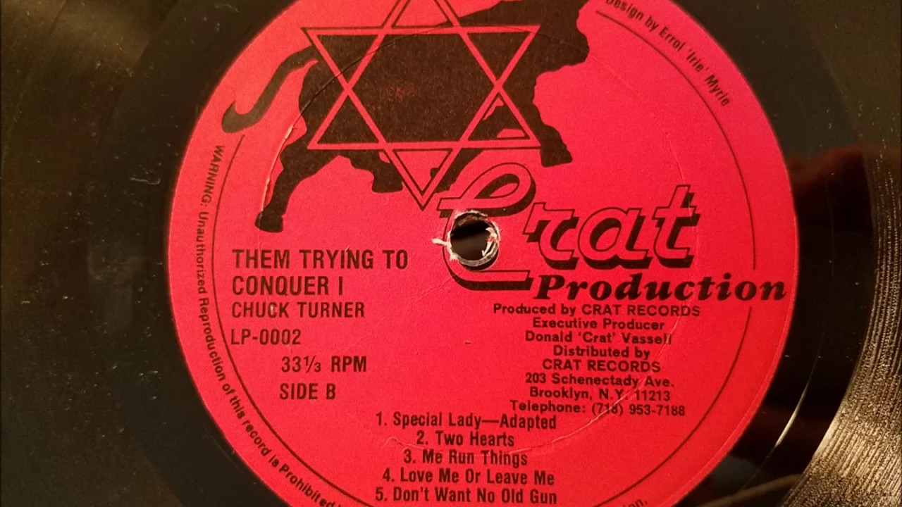 Chuck Turner - Don't Want No Old Gun - Crat LP - 1989
