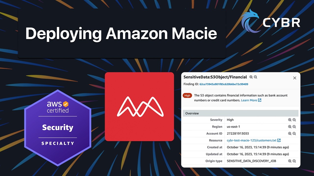 Развертывание Amazon Macie — SCS-C03