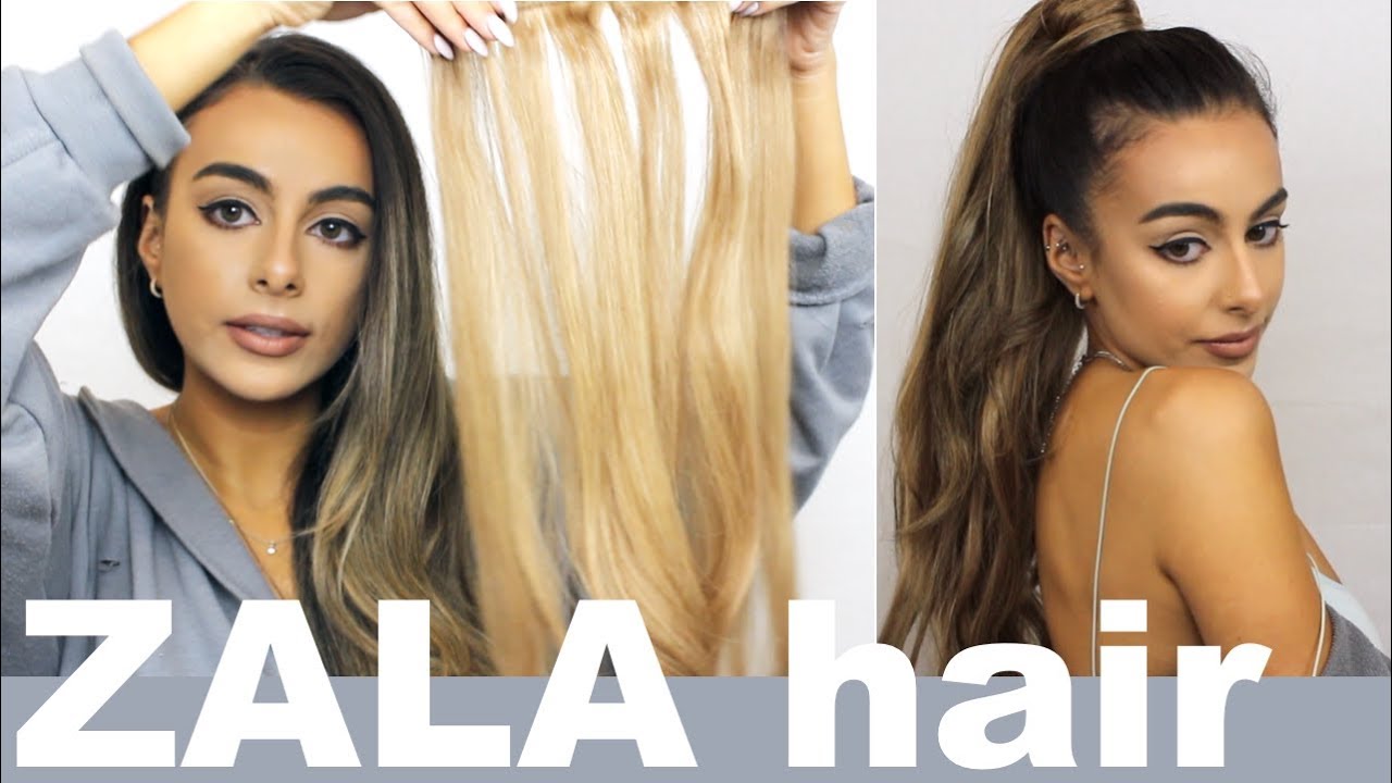 Zala HAIR EXTENSIONS AND PONYTAIL review and demo!
