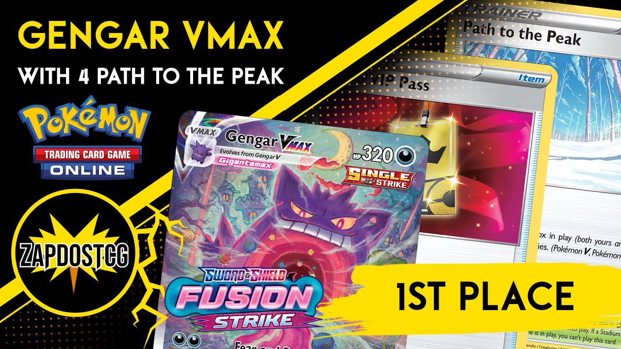 1st Place Gengar VMAX Deck With 4 Path to The Peak Wins 300 Man Event! (Pokemon TCG)