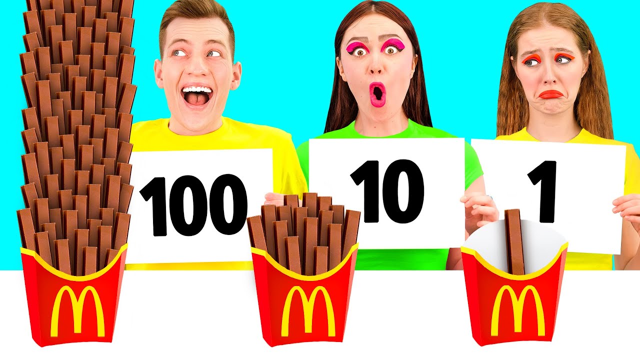 100 Слоев Еды Челлендж c PaRaRa Challenge
