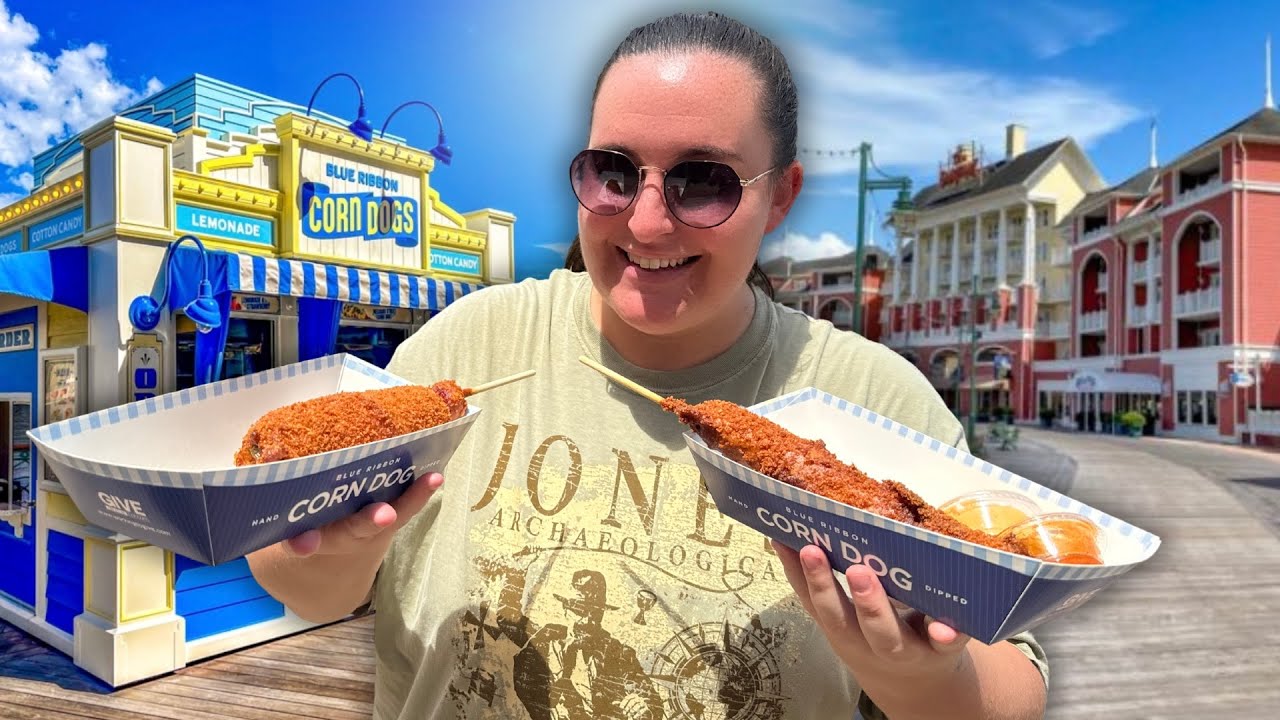 NEW FOOD AT DISNEY WORLD: Blue Ribbon Corn Dogs Is FINALLY Open at Disney's Boardwalk!