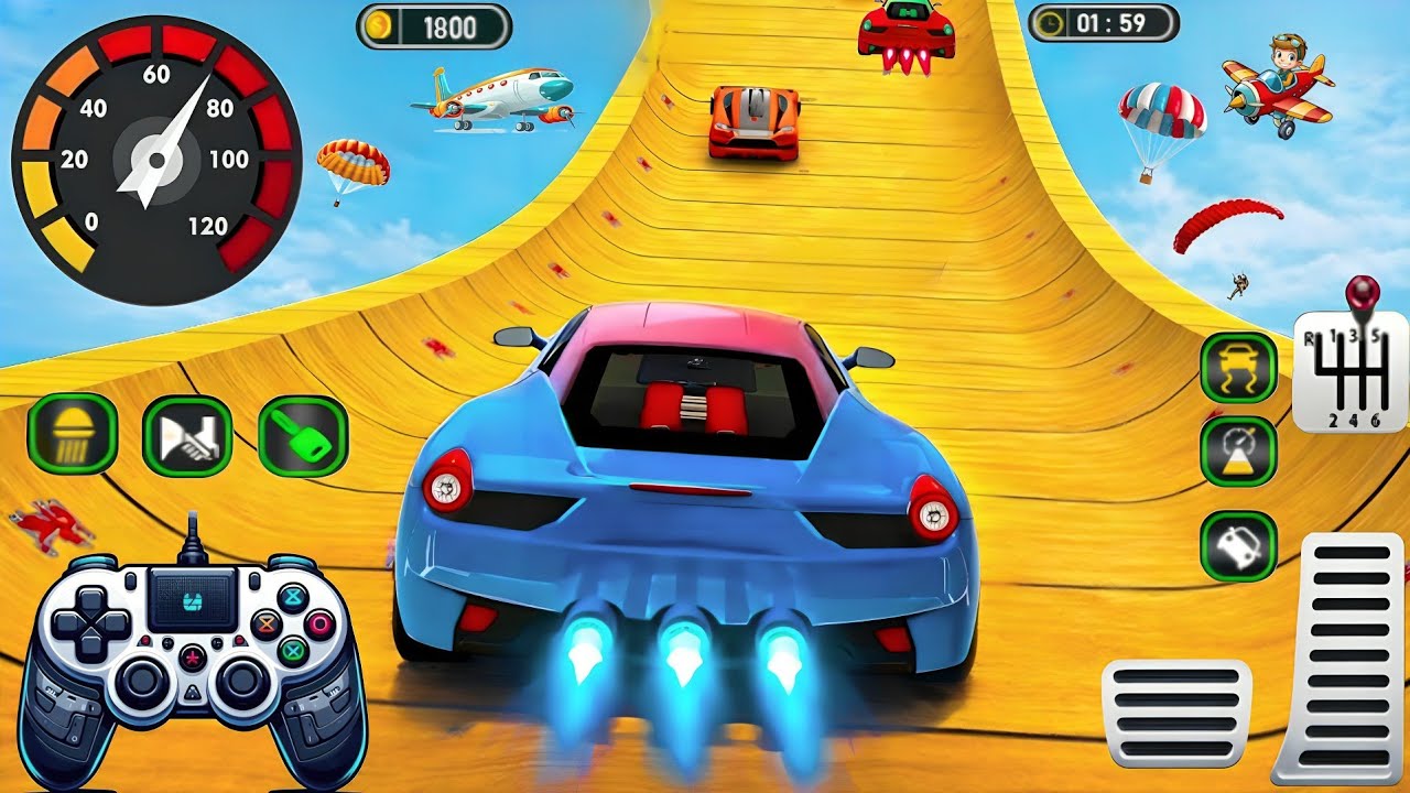 Car Racing Car Stunts 3D - Impossible GT Car Racing Car Game - Android Gameplay