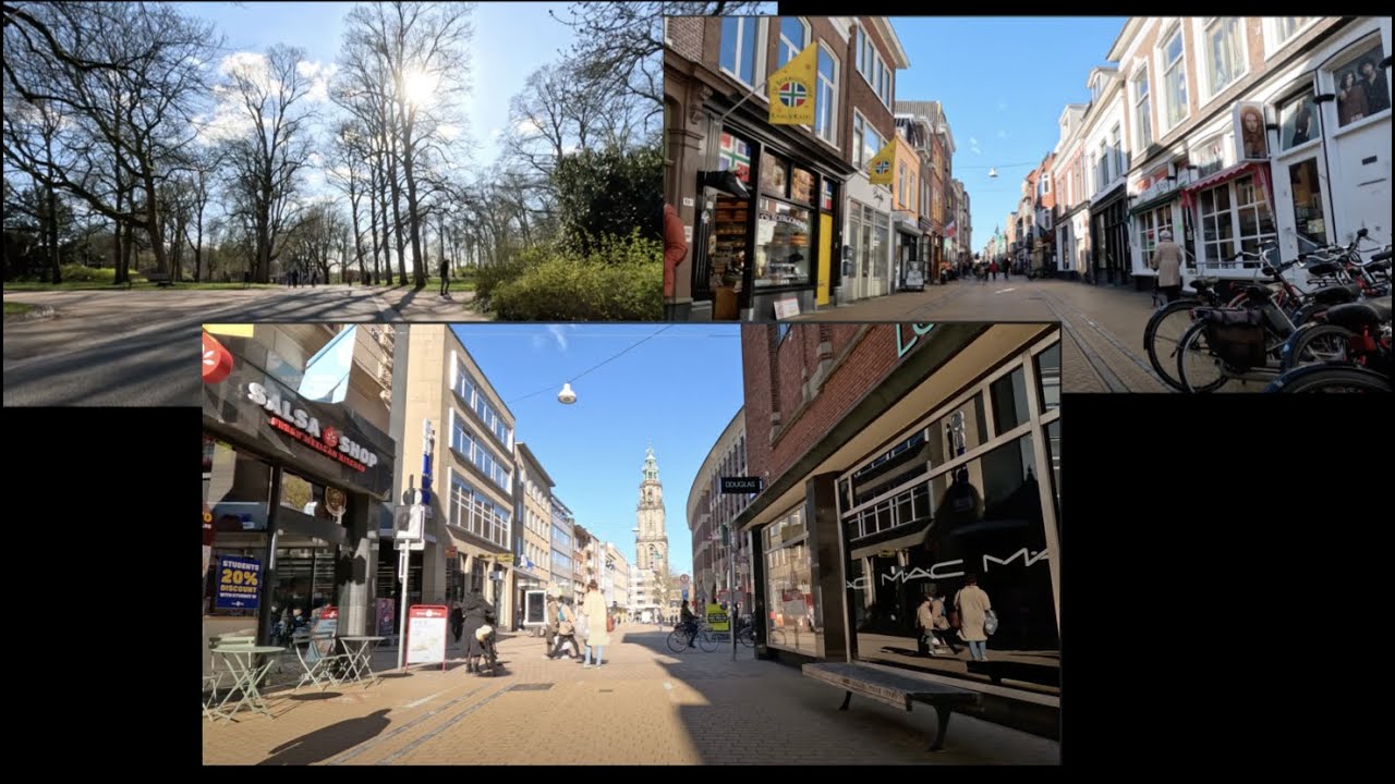 Cycling through Groningen City Center, Netherlands | 4K GoPro Hero 11 Footage