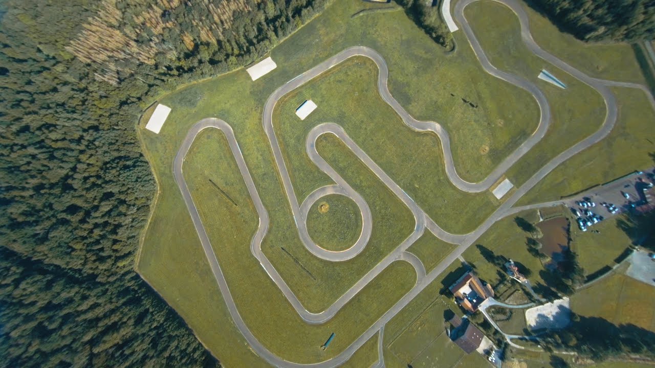 One lap on circuit Ecuyers Fpv drone [POV]