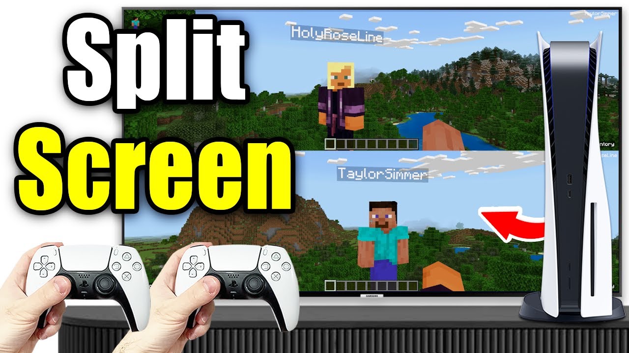 How To Play Minecraft Split Screen on PS5 (Local Co-op)