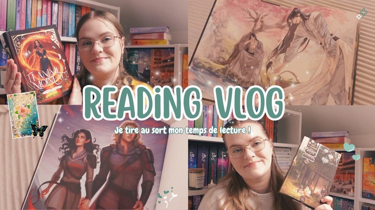 READING VLOG | Je tire au sort le nombre d'heures de lecture pour chaque jour ! 💚​