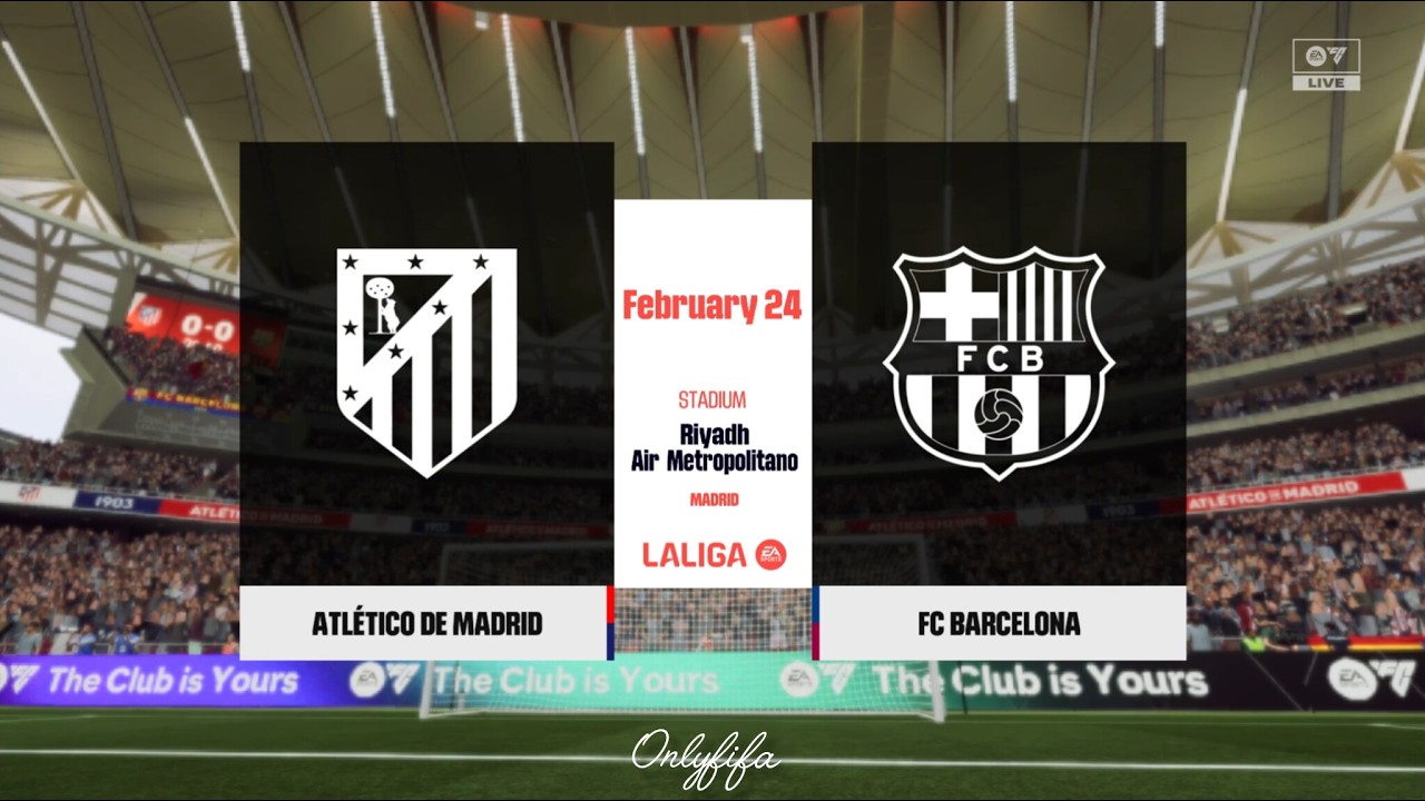 Atletico Madrid vs FC Barcelona league clash EAFC26