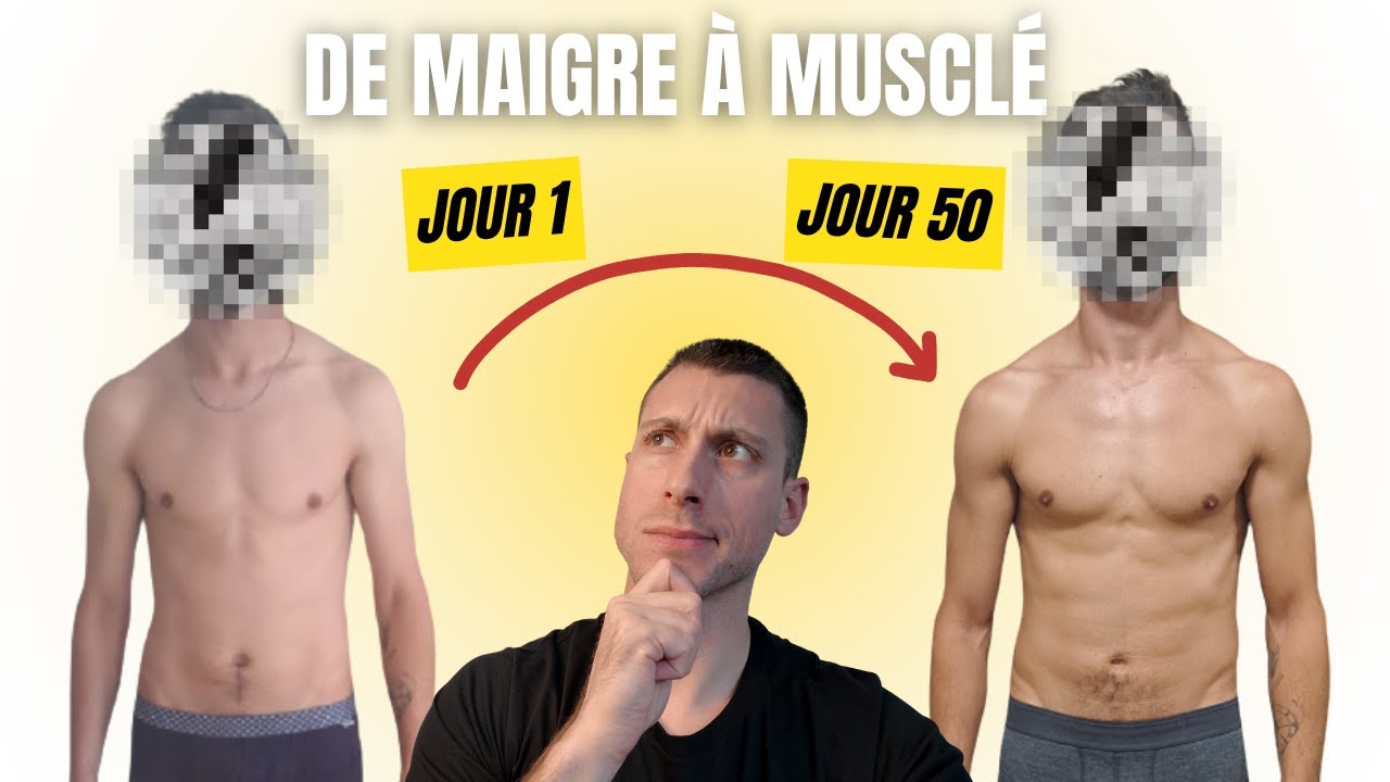 Il passe de skinny &agrave; muscl&eacute; en 50 jours ! (avec seulement 3 s&eacute;ances)