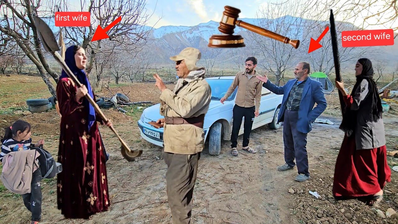 The husband attempt to remarry Zahra and the second wife opposition, nomadic life and building a hut