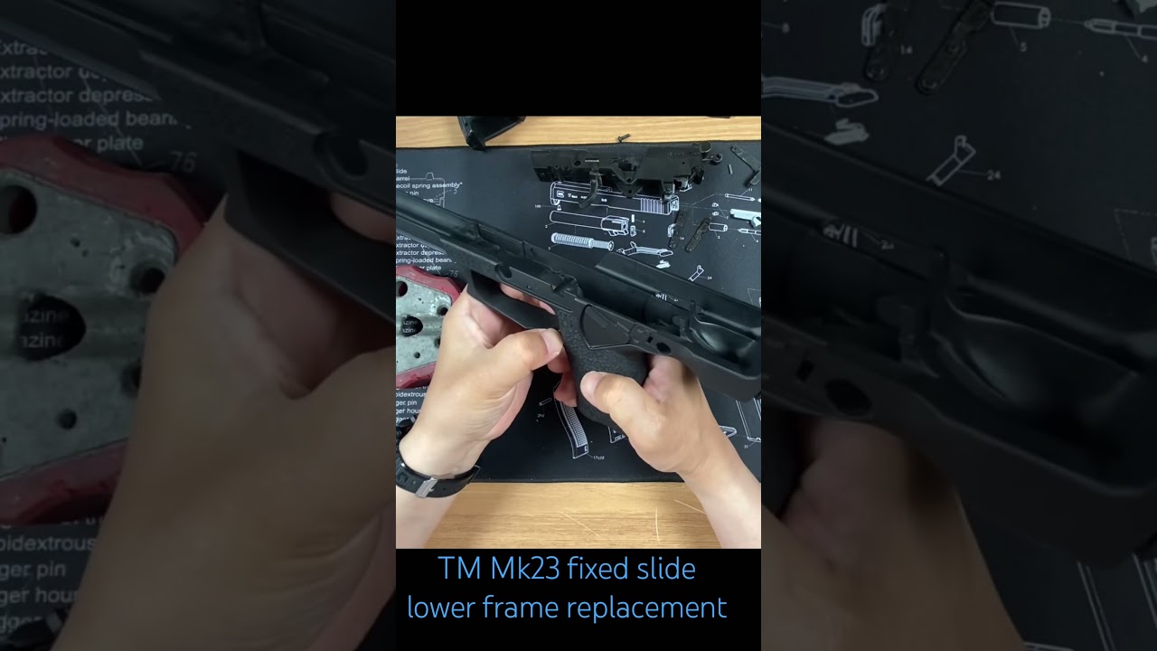 [건탱크] Tokyo Marui SOCOM Mk23 fixed slide model airsoft lower frame replacement