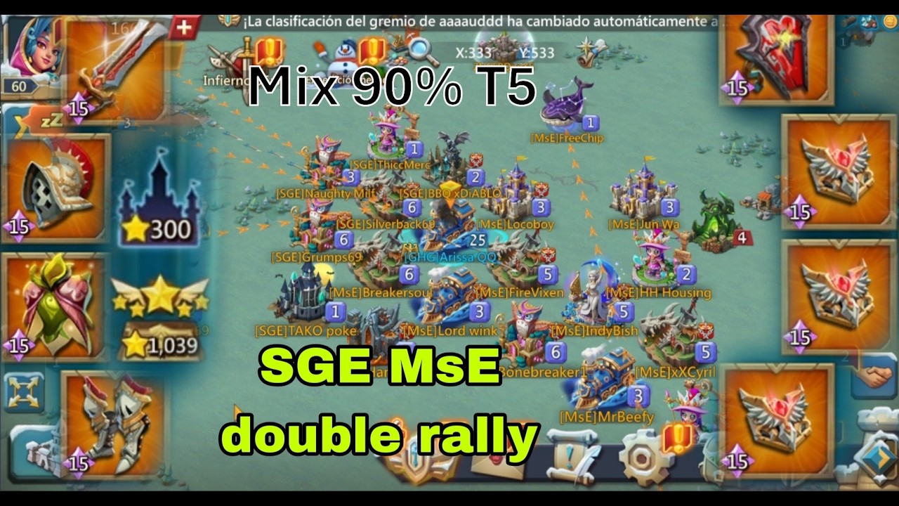 Titan LocoNoodle | Guild SGE MsE Coming for mi rally trap..Double rally  #lordsmobile lordsmobile