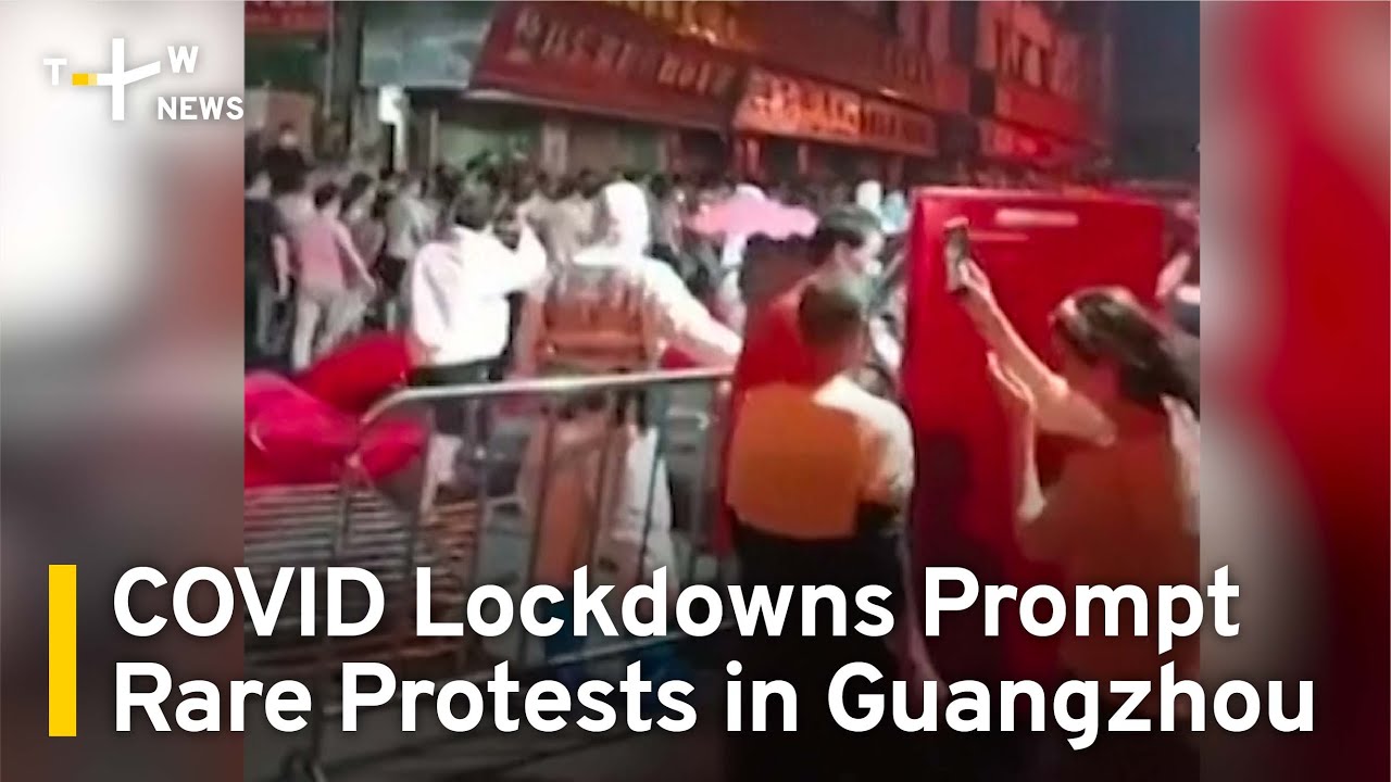 Rare Protests in Guangzhou as Locals Tire of COVID Lockdowns | TaiwanPlus News