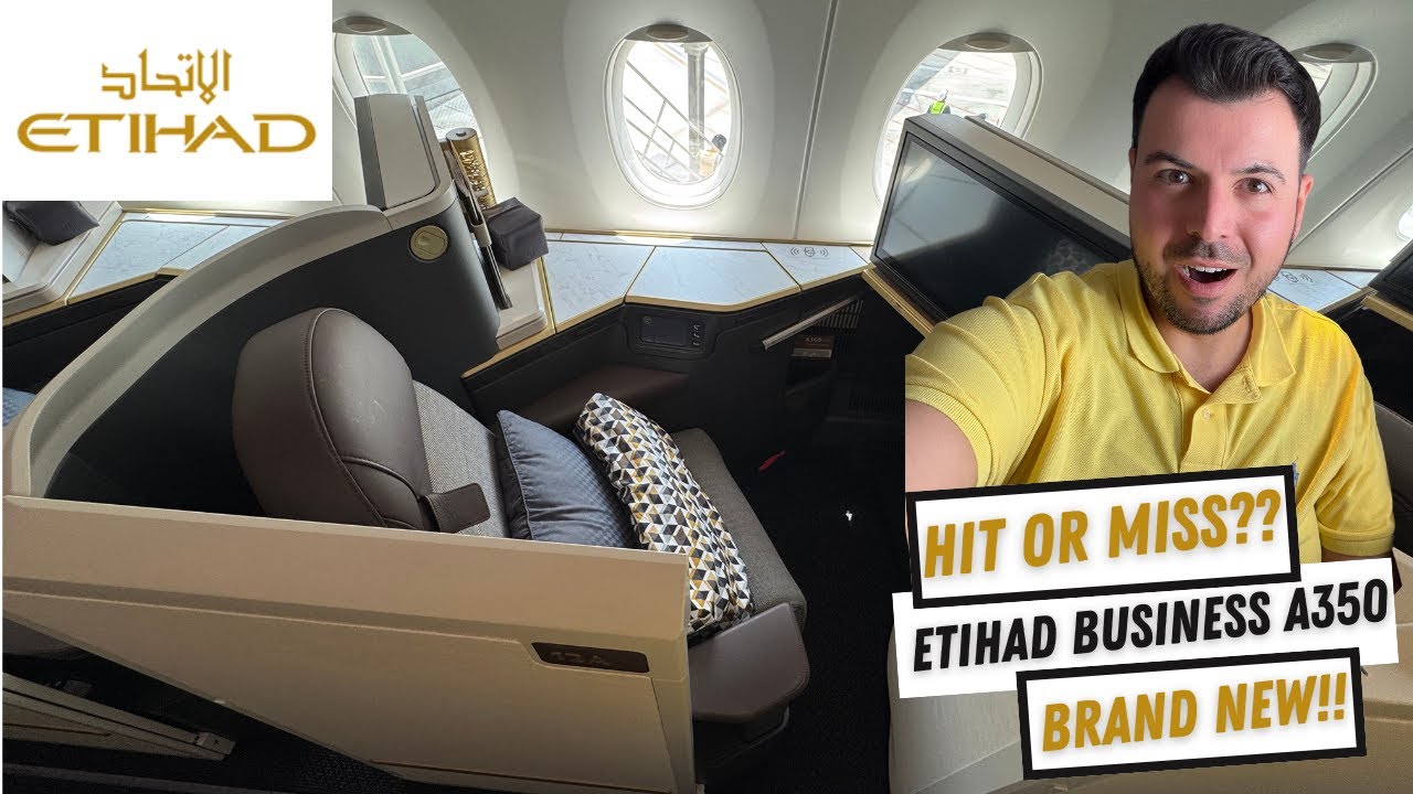 ПОПАЛО ИЛИ НЕ ПОПАЛО ??? | ETIHAD | СОВЕРШЕННО НОВЫЙ | A350-1000 | БИЗНЕС-КЛАСС | АБУ-ДАБИ - АМСТ...