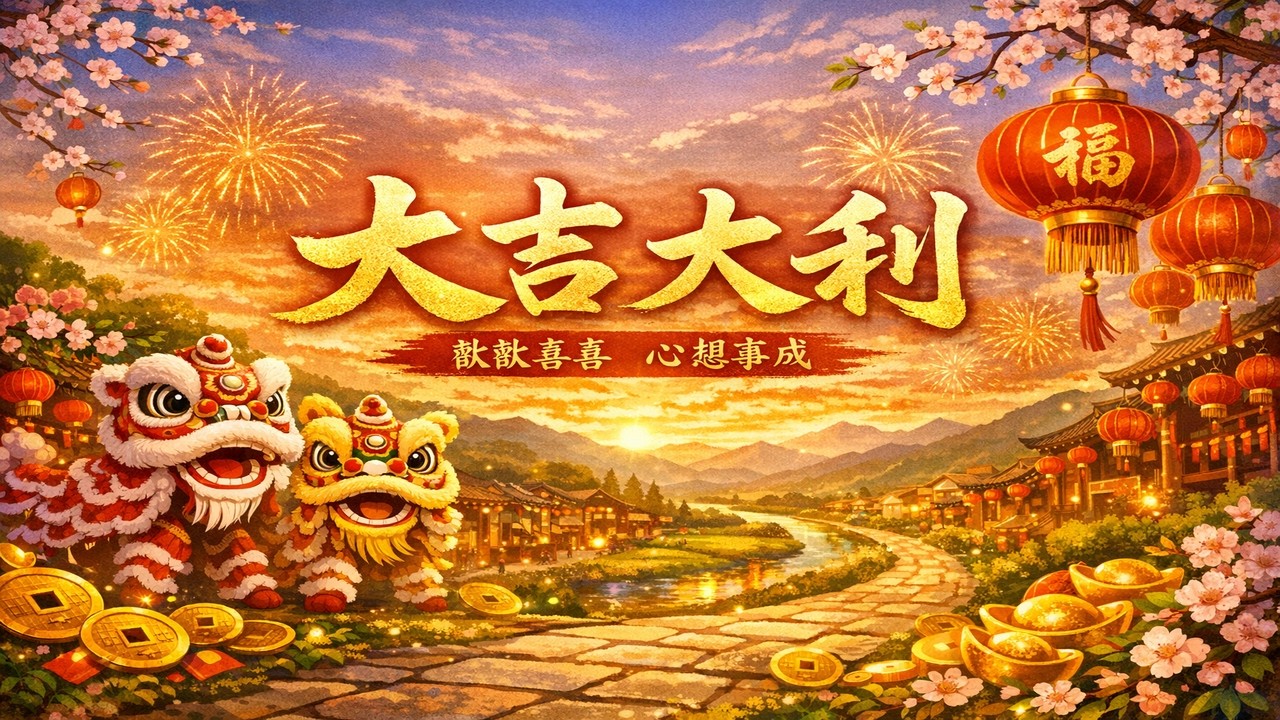 《大吉大利》〈三〉｜新年賀歲歌曲｜歡歡喜喜迎好運