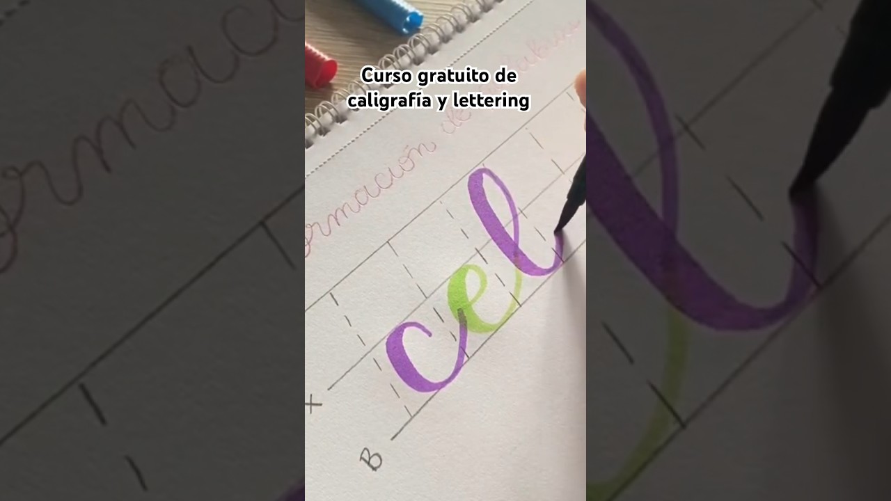 Aprende desde cero caligraf&iacute;a y lettering con mi curso gratuito 🤩