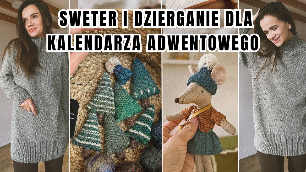 KNITTING VLOG. Co raz świąteczniej. Sweter z Alpaki. Mini dzierganie. Zakupy na adwent Hand Made