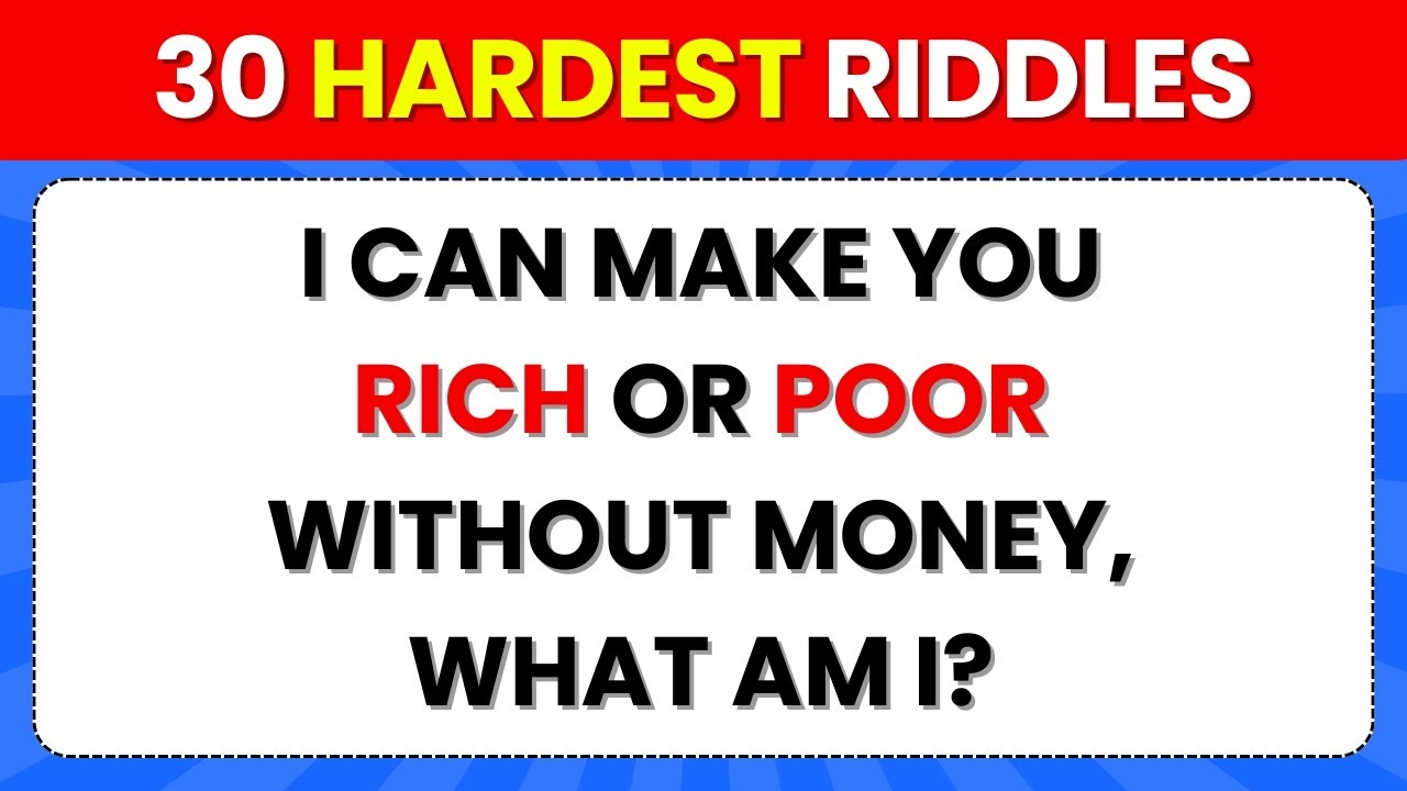 These Riddles Are So Hard, Even Scientists Struggle | #30 Will Break Your Brain