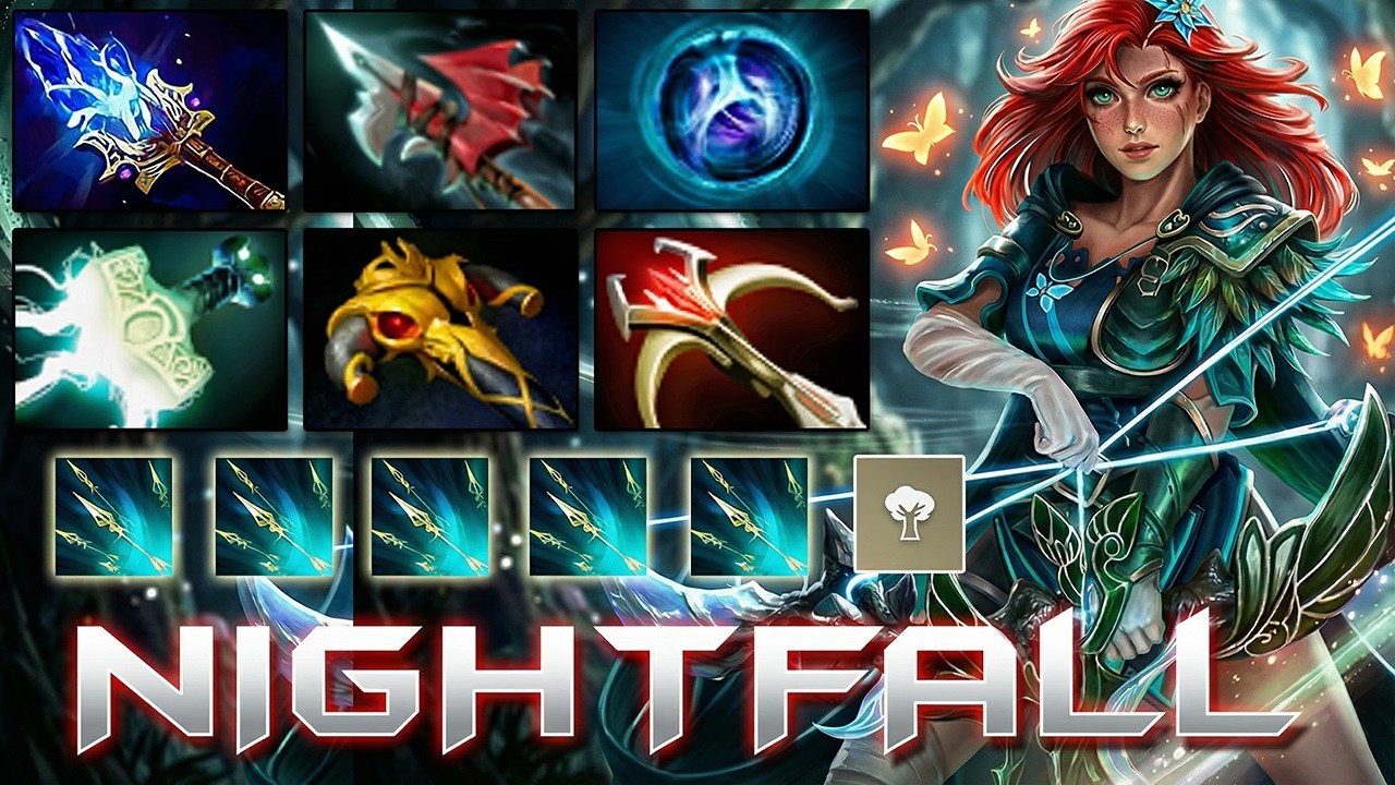Nightfall Windranger GODLIKE Carry Gameplay | 24 Kills | Dota 2 Pro Match