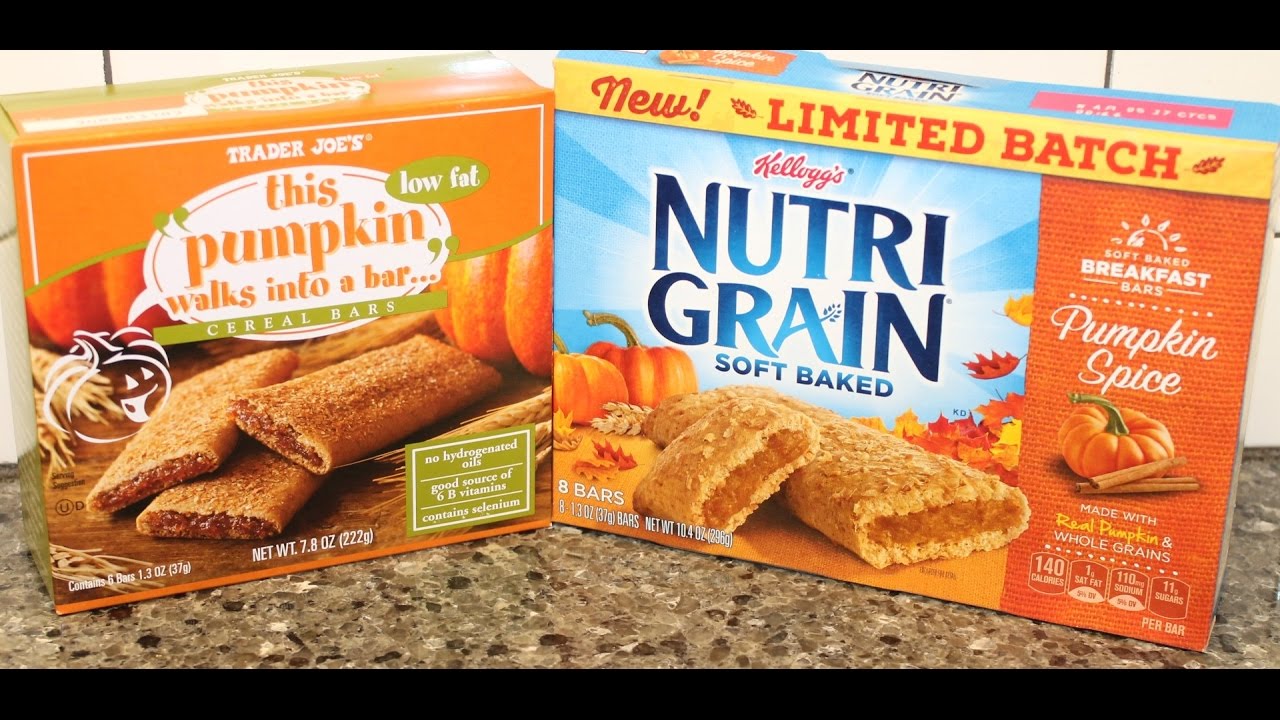 Trader Joe’s vs Nutri Grain: Pumpkin Bar Blind Taste Test