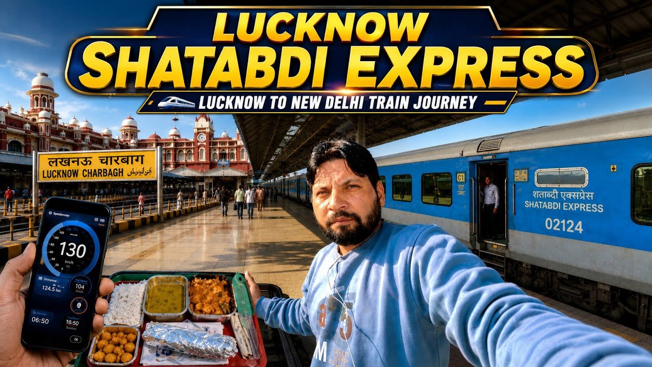 Lucknow New Delhi Swarn Shatabdi Express |12003 Lucknow-Delhi Swarn Shatabdi Train Journey