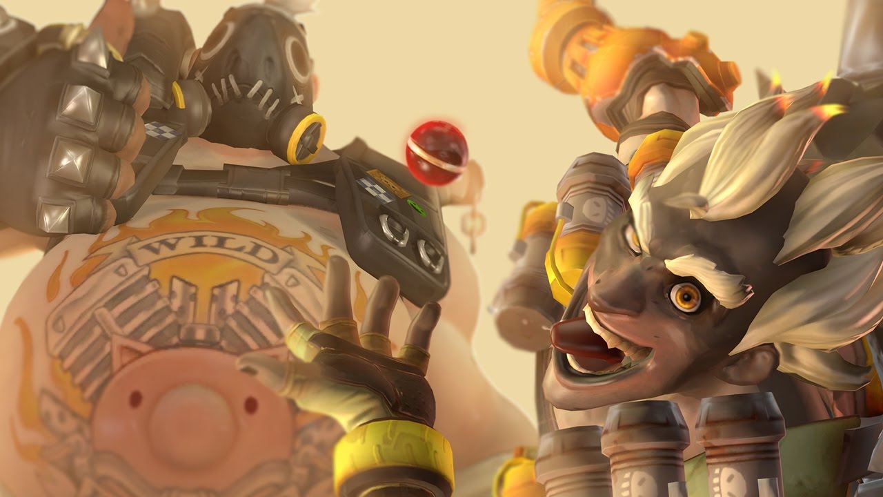 Турбосвин и Крысавчик вместе играют в Overwatch