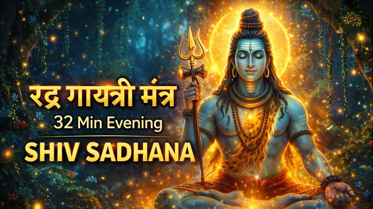 शाम का शिव मंत्र 🔱 Rudra Gayatri Mantra 32 Min | शक्ति, शांति और सुरक्षा | Om Namah Shivay 