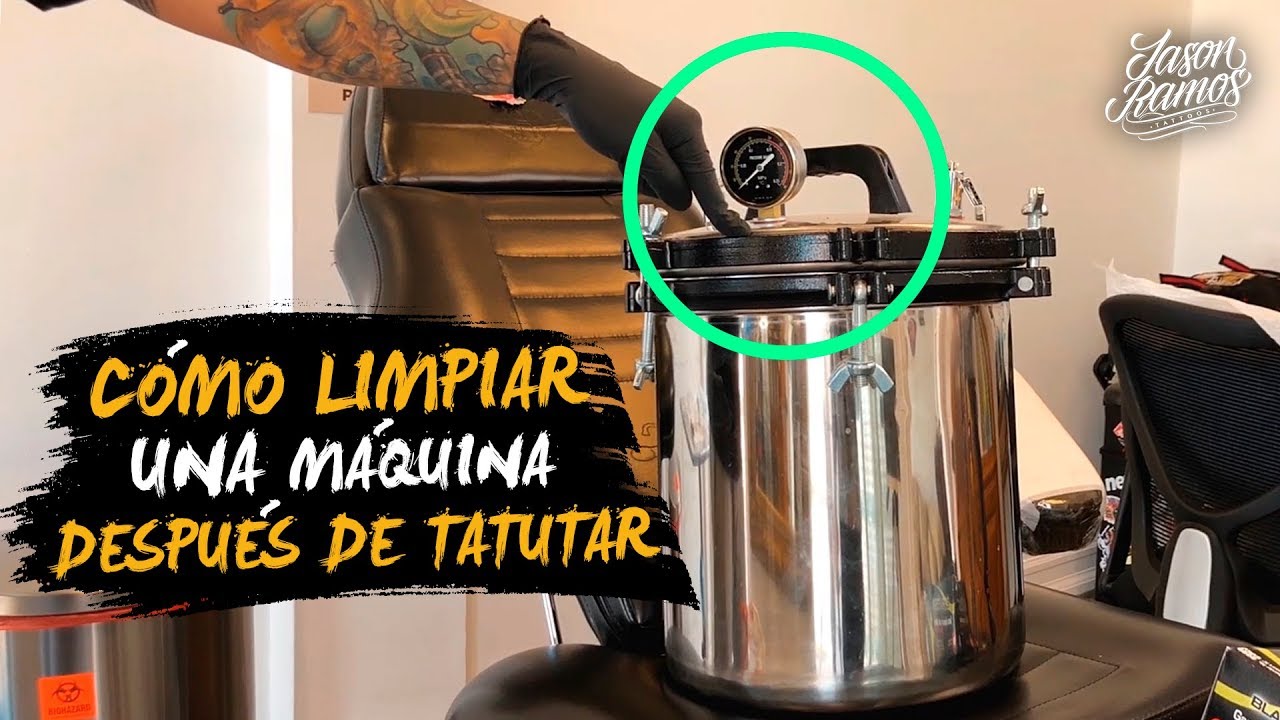 😮CÓMO Limpiar una Máquina Después de Hacer un TATUAJE // Desinfectando una Máquina de Tatuar