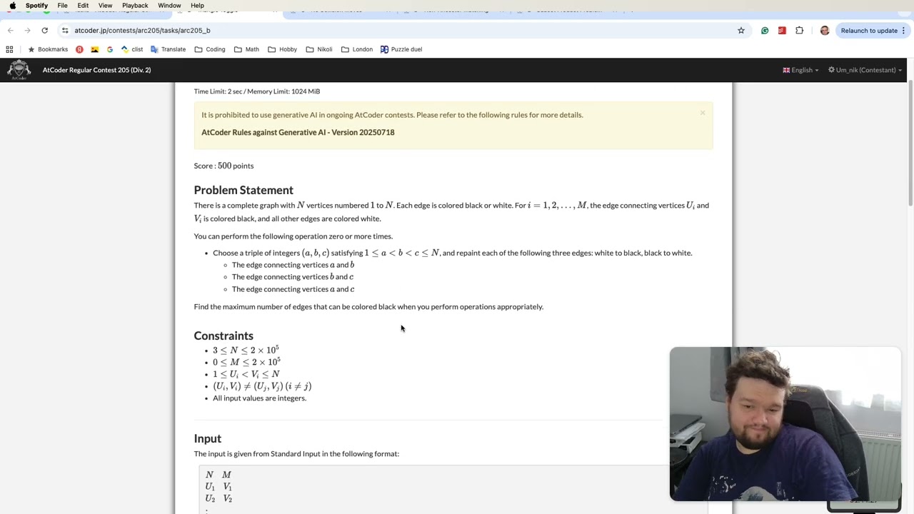 ARC205 (Div.2) with commentary