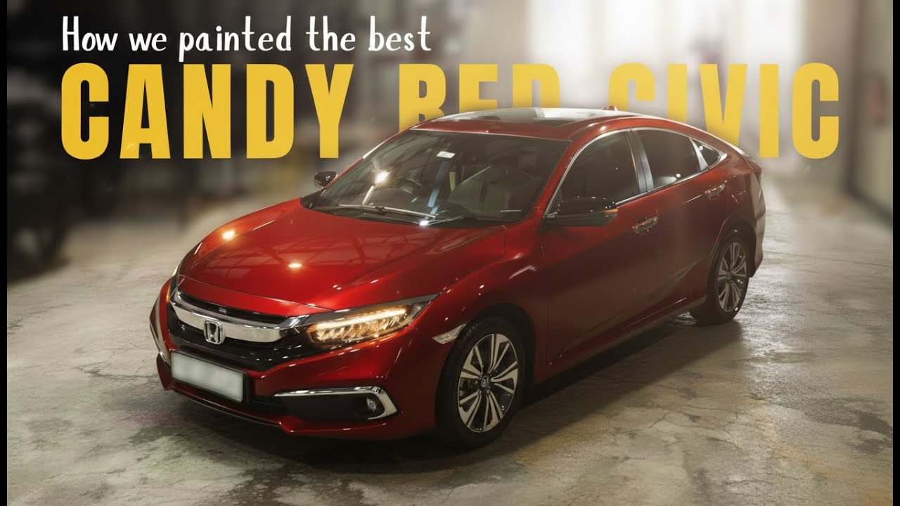 We Made the only Candy Shade Honda Civic | Best Car Paint Job in Kolkata | Labh Garage