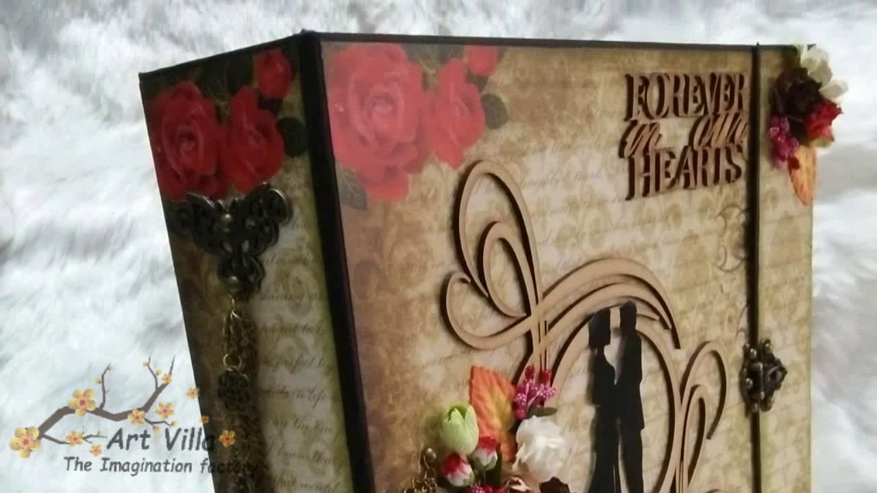 12x12 Scrapbook love theme / Bob n Betty / handamde album