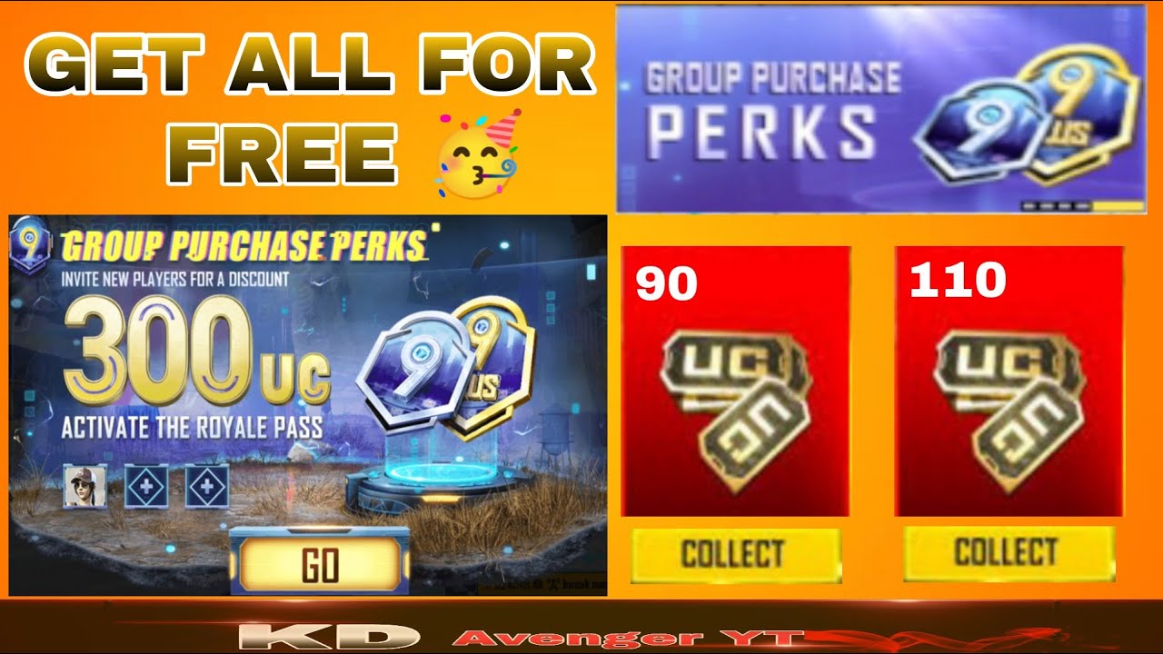 Get Free UC PUBG /BGMI 1.9 C2S5 Group Purchase Event Is Here !! KD Avenger YT !!