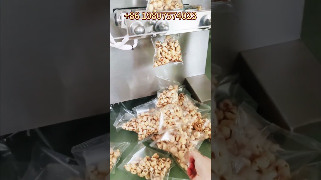 envasadora peque&ntilde;a de palomitas de ma&iacute;z en bolsitas empacadora autom&aacute;tico de palomitas de ma&iacute;z