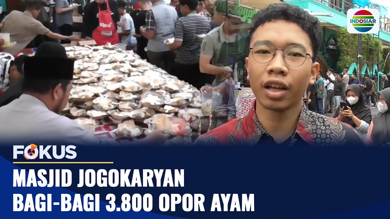 Masjid Jogokaryan Bagi-bagi 3.800 Opor Ayam | Fokus