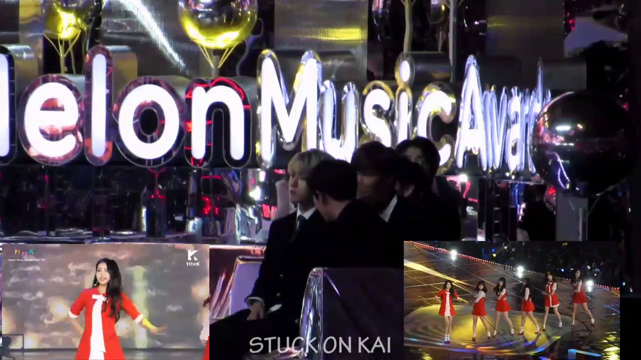 exo  reaction to gfriend / MMA 2017.12.2 fancam ver