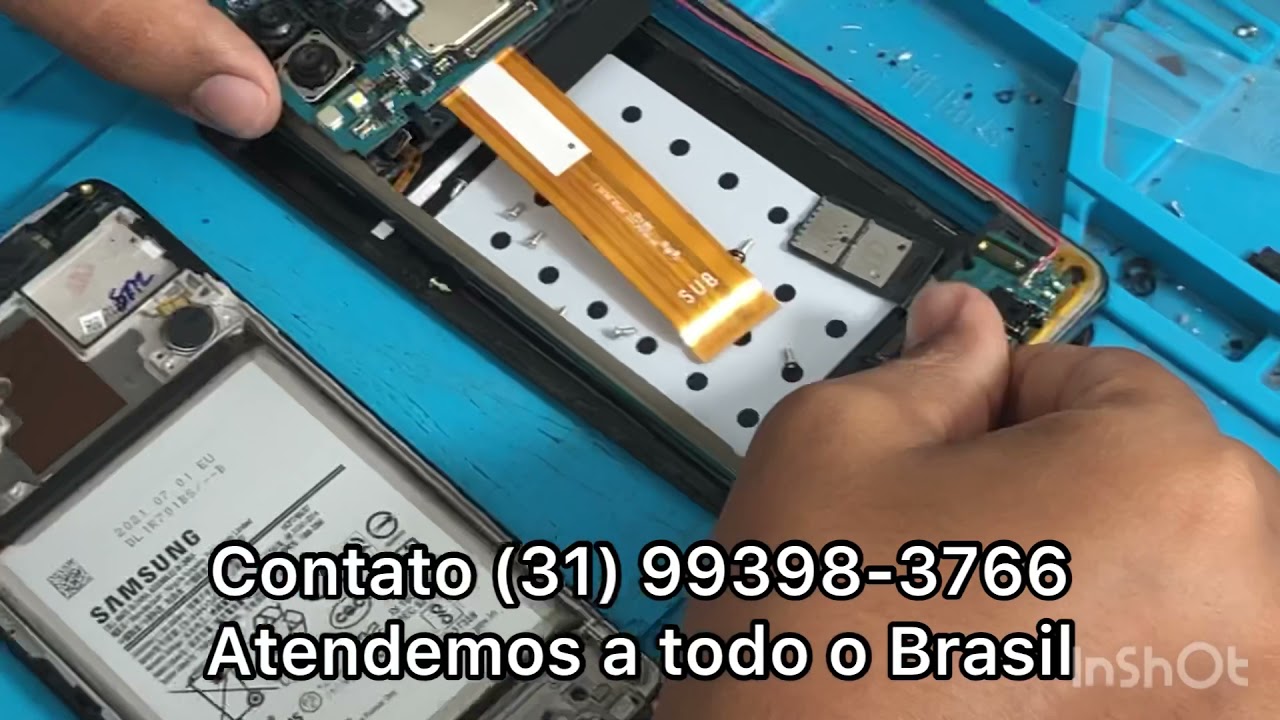 Como desmontar e trocar o vidro da tela do Samsung Galaxy M62