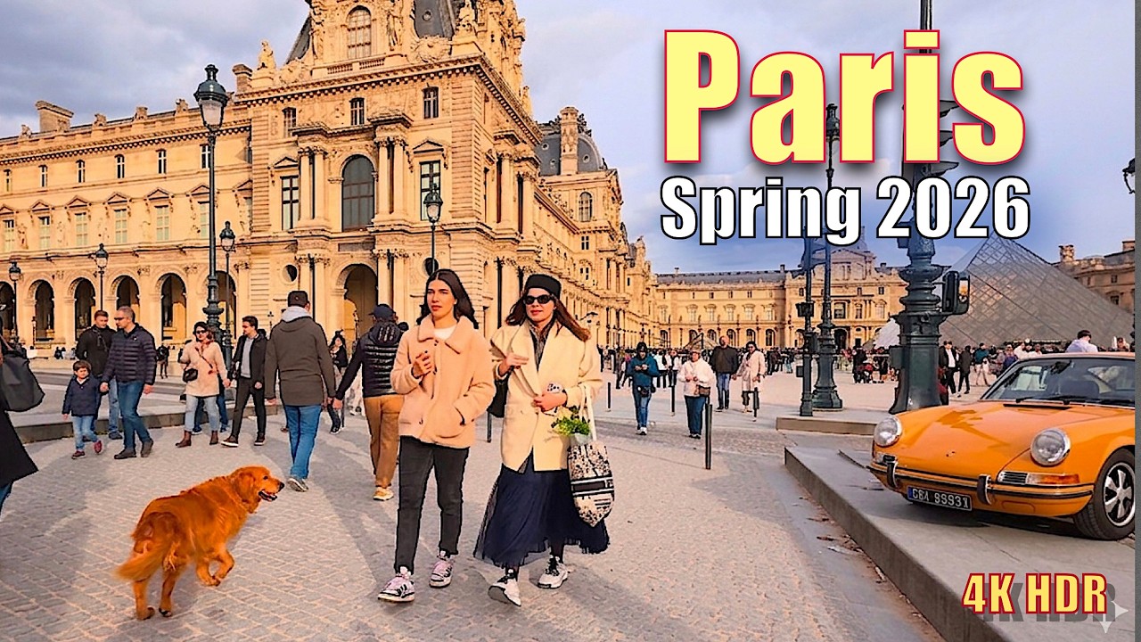 Paris Walking Tour 2026_ Mus&eacute;e d'Orsay to Louvre & Rue de Rivoli | 4K 60fps HDR