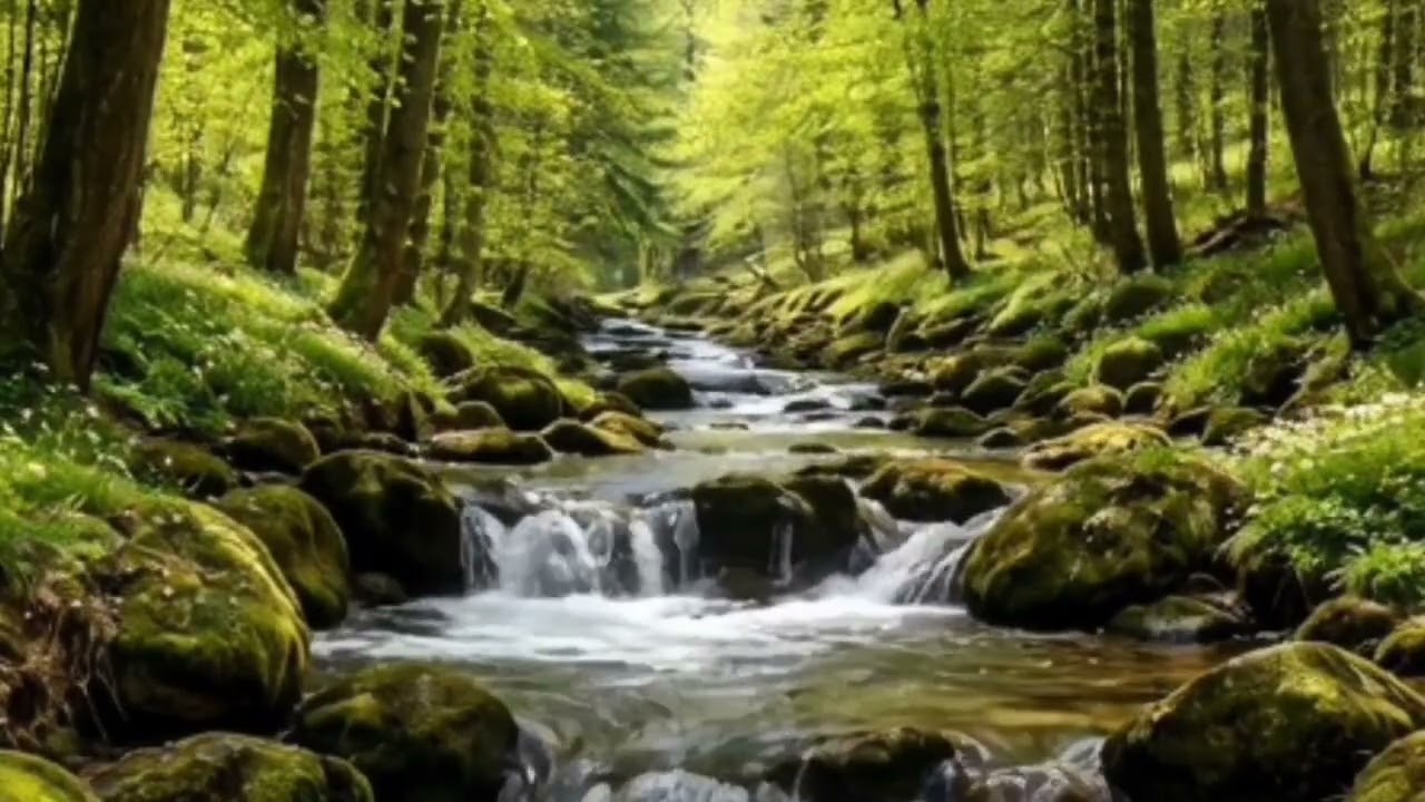 Весенний ручей 3 часа|Звуки природы для сна и медитации Spring Stream Sounds 3 Hours|Relax & Sleep»