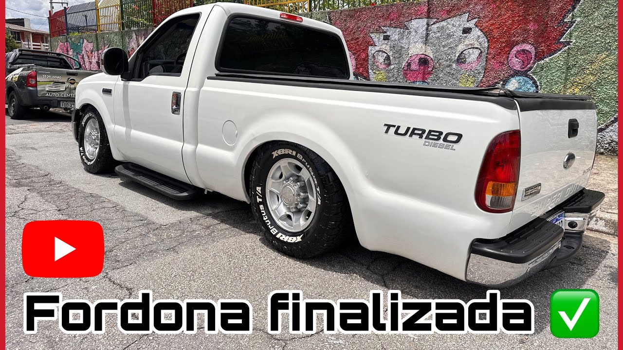 F-250 finalizada motor e suspensão a ar 