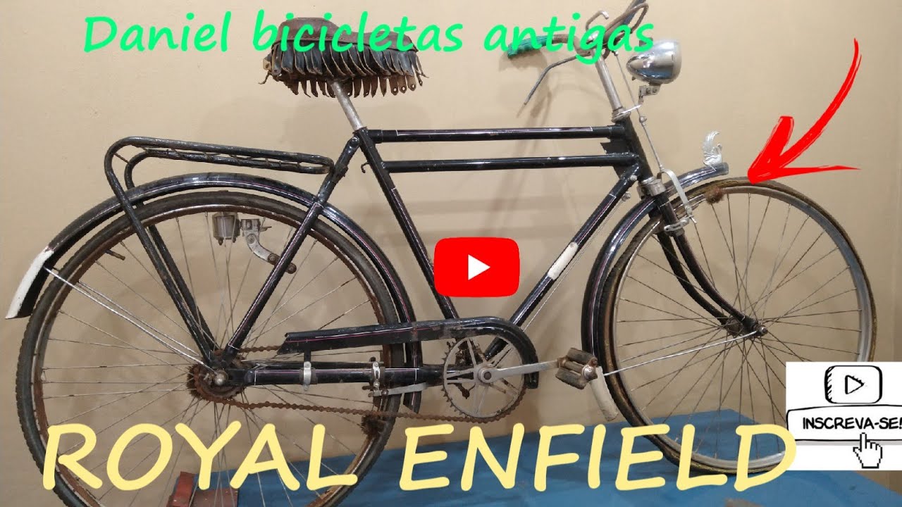 BICICLETA ANTIGA SUPER CONSERVADA ORIGINAL. DA DÉCADA DE 40    ROYAL ENFIELD.