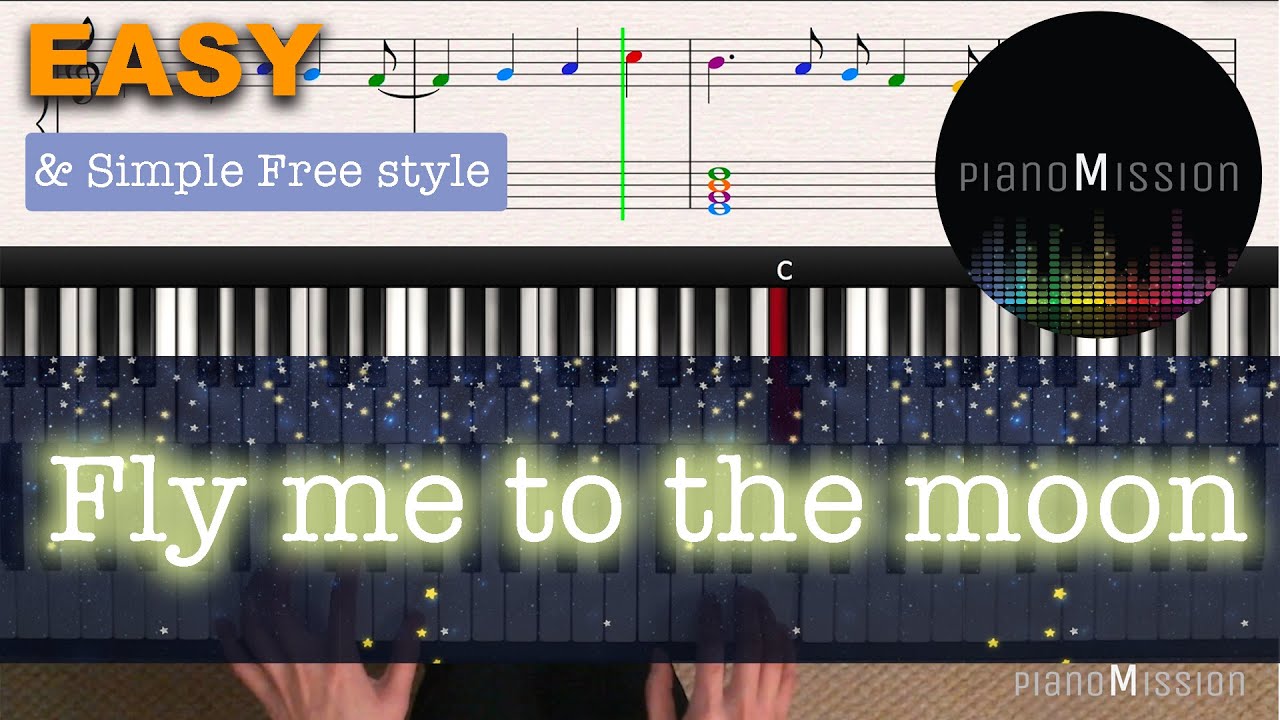 [Real Piano Tutorial] FLY ME TO THE MOON with Follow-Up Tutorial