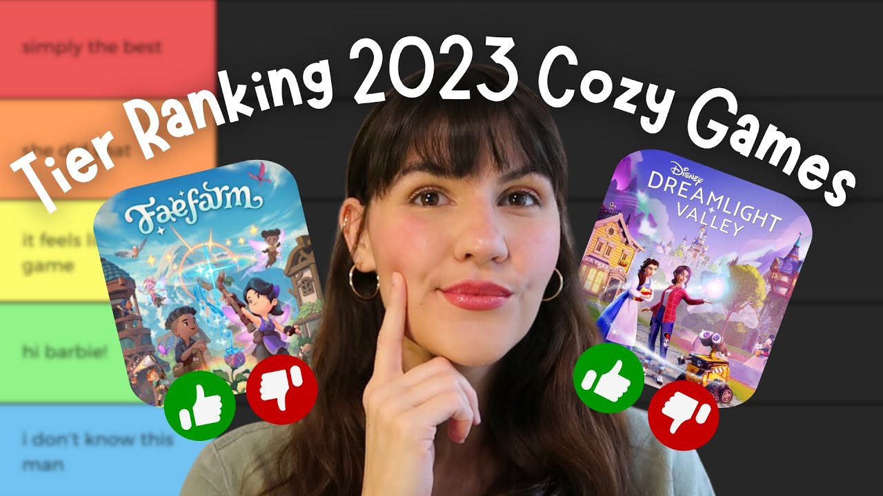 Tier Ranking all Cozy Games I played in 2023 🎮✨ (30+ games)