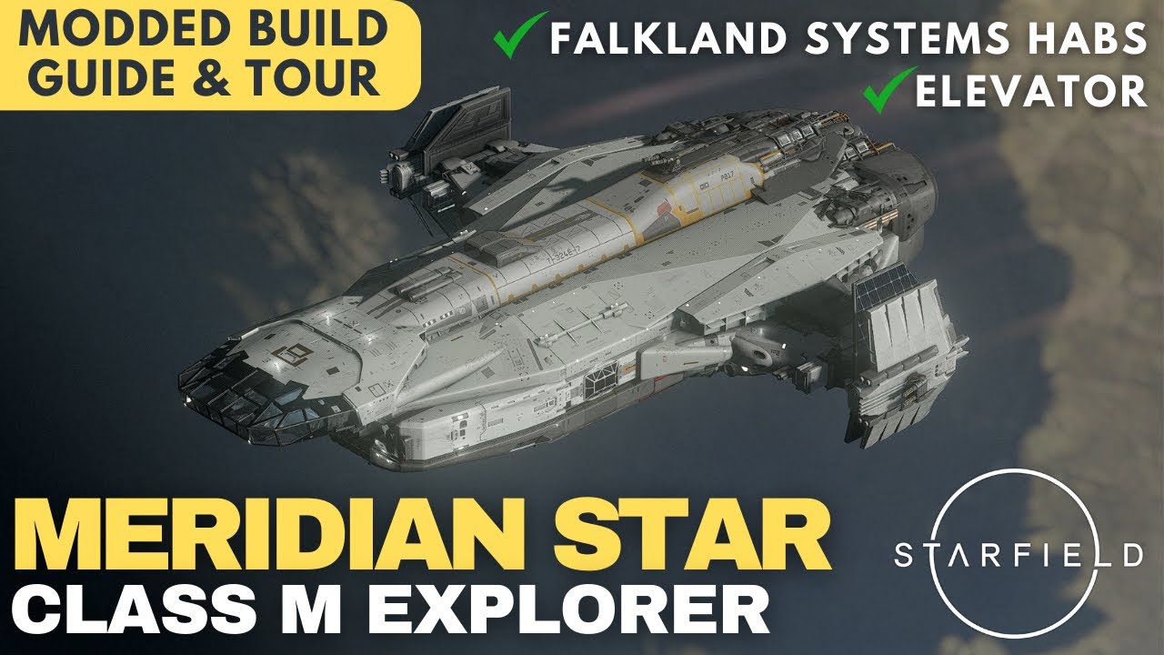 Meridian Star | The Anvil Carrack of Starfield - Class M Explorer | Starfield Ship Build Guide