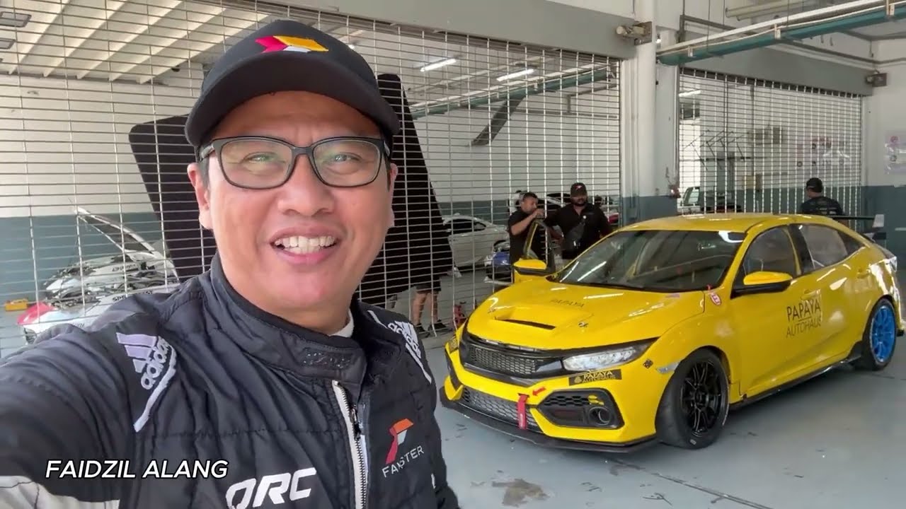 Faidzil Alang test Honda civic FK7 full race spec kat Sepang circuit