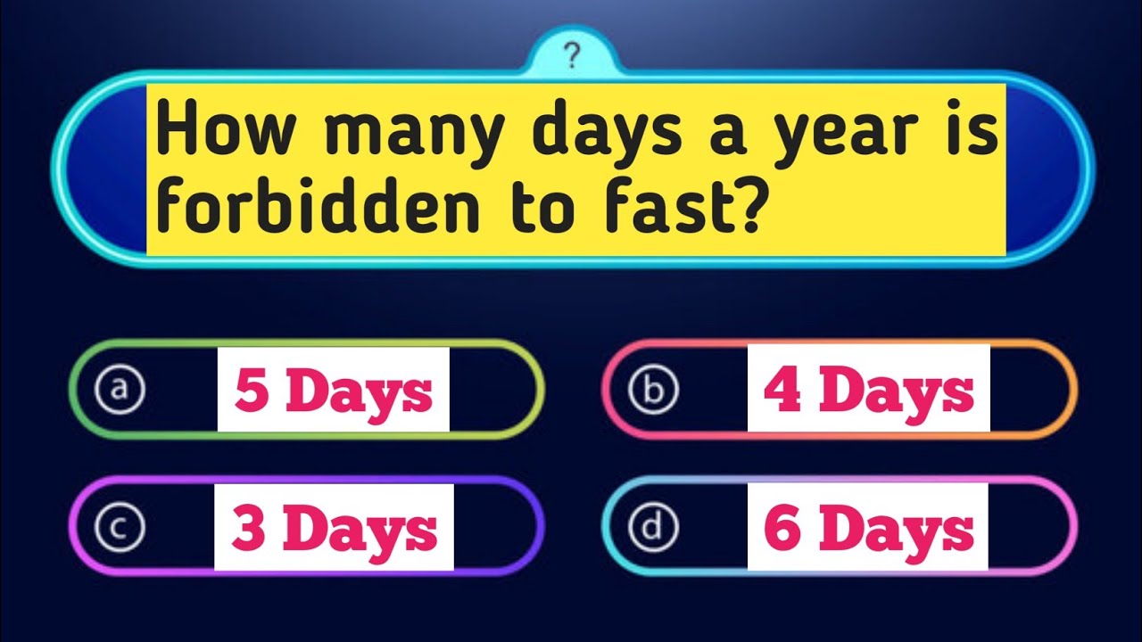 Islamic Questions & Answers | Ramadan Quiz | Knowledge (Video: 03)