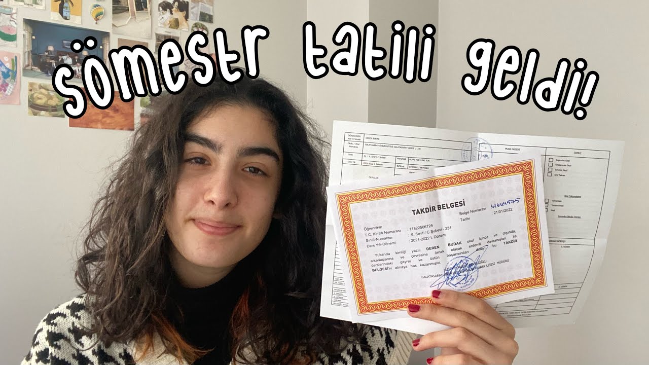 İLK DÖNEM BİTTİ! | Ortalamam Kaç? Sömestr Tatili Hakkında Kısa Sohbet ✨