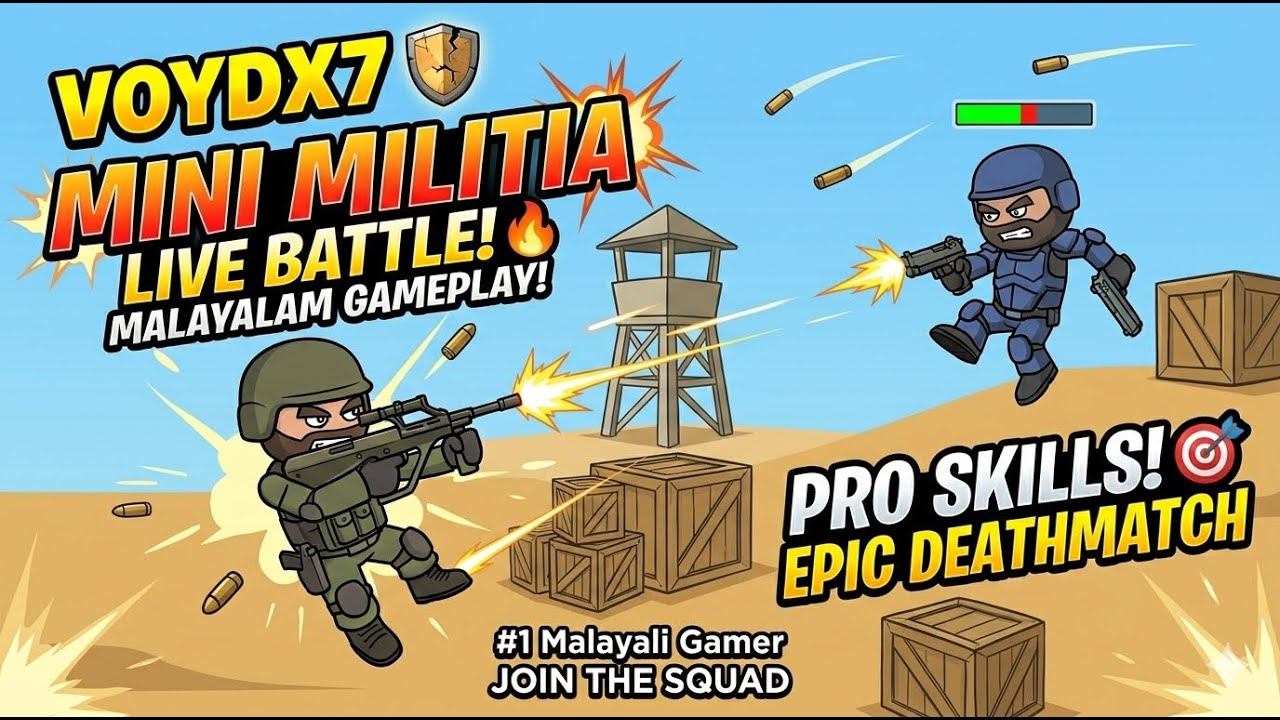 Mini Militia: The OG King is Back! 🔥 (Malayalam Live)