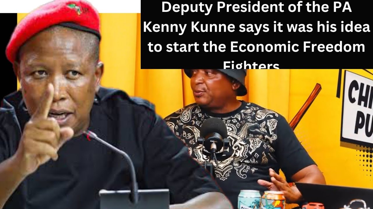  Kenny Kunene says it was his idea to start the (EFF)  Economic Freedom Fighters 