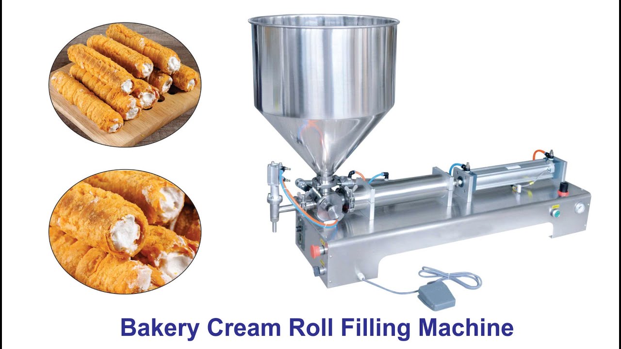 Cream Roll Filling Machine | Piston Filler | Cream Filling | Paste Filling | Cosmetic Cream Filling