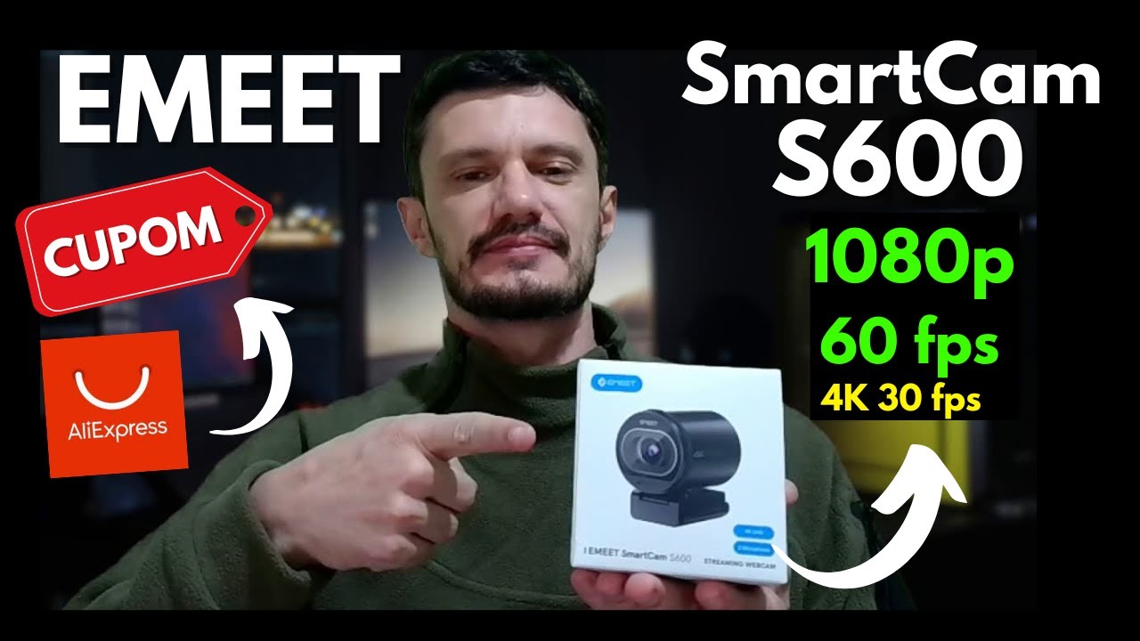 Como CONFIGURAR WebCam EMEET S600 no OBS e Emeet Link
